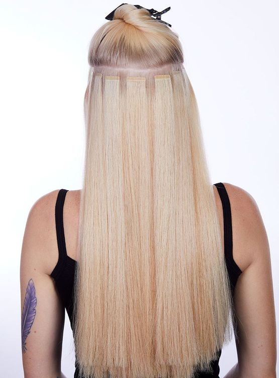 Great Lengths blonde Haare